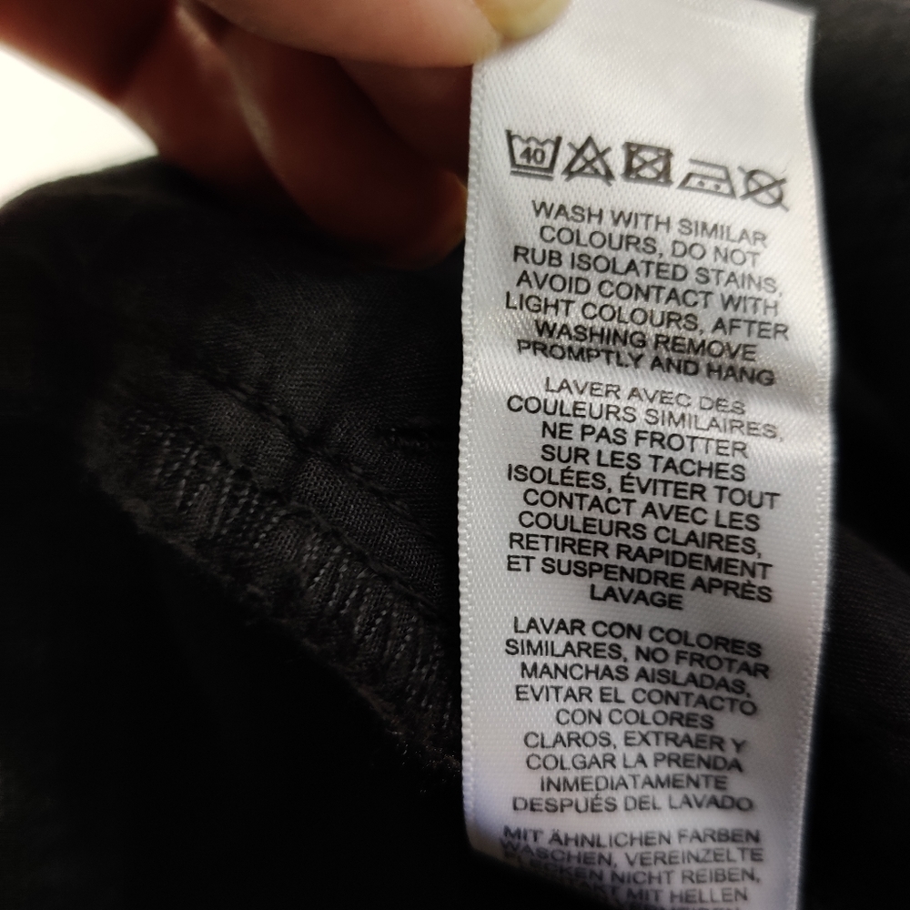 ASOS Flare Leg Raw Hem Jeans Black 8 NWT - Picture 12 of 14